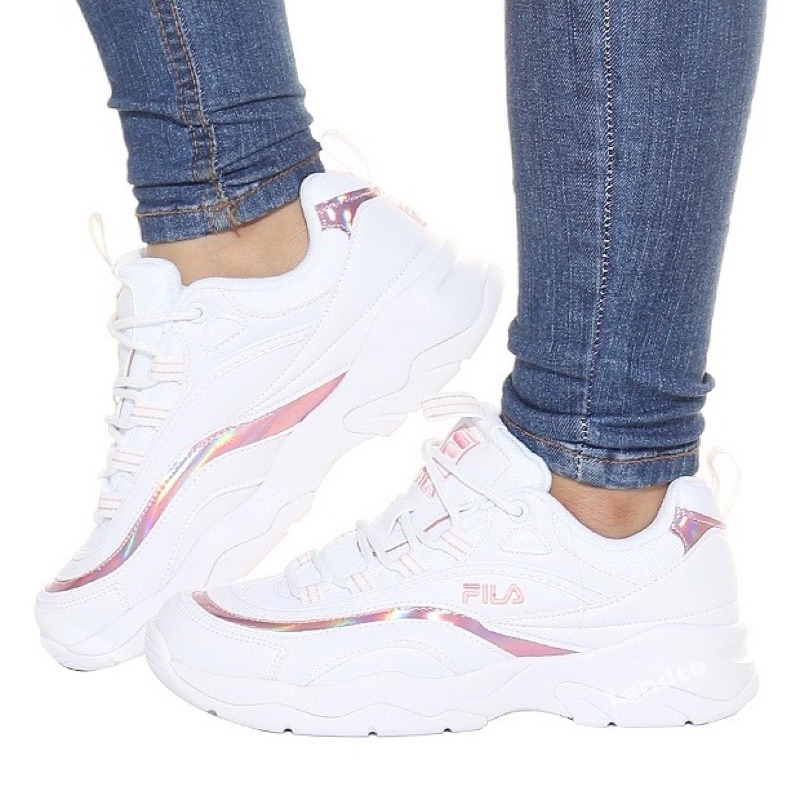 Fila ฟิล่า รองเท้าผ้าใบ รองเท้าลำลอง UX Ray Shiny 1RM01142 WHTPK (2990 ...