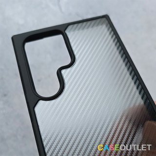 เคส Samsung S25 S24 S23 S22 ultra fe S24 plus S24 S23 S25+ เคสใส หลังแข็ง ลาย คาร์บอน เคฟล่า HYBRID ของแท้