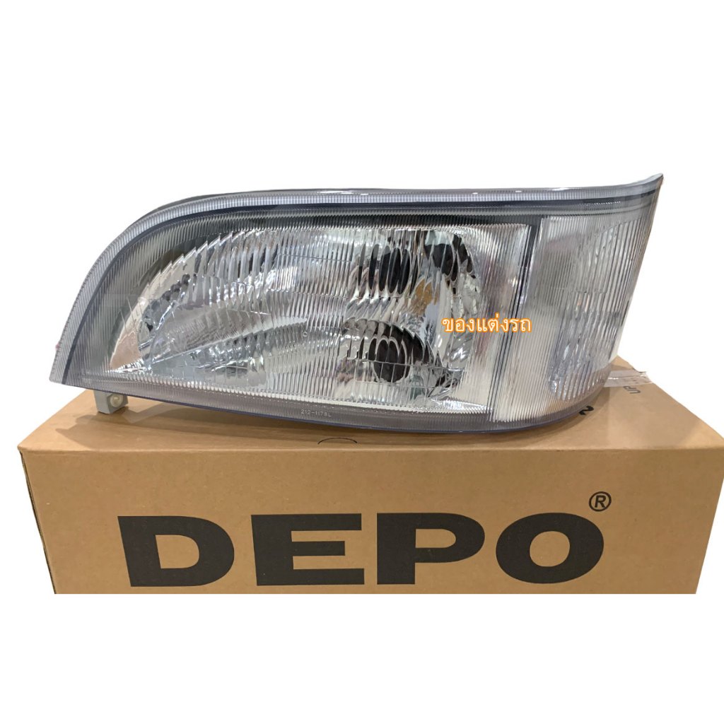 (DEPO) ไฟหน้า​ TOYOTA​ HIACE​ YH113 LH113 YH130 LH130 1997 1998 รุ่นตาเหยี่ยว