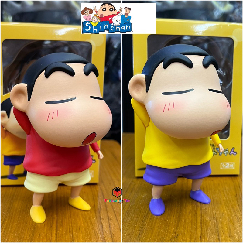 โมเดล ชินจัง Shinchan เขินเวลาเจอสาว สินค้าพร้อมส่ง สูง 13-15เซ็น