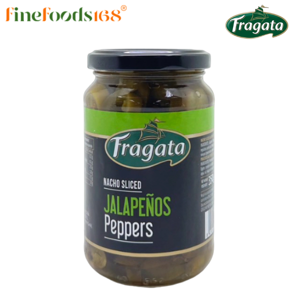 ฟรากาต้า นาโช สไลด์ ฆาลาเปญโญ เปปเปอร์ (พริกฆาลาเปญโญดองในน้ำเกลือ) 350 ก. Fragata Nacho Sliced Jala