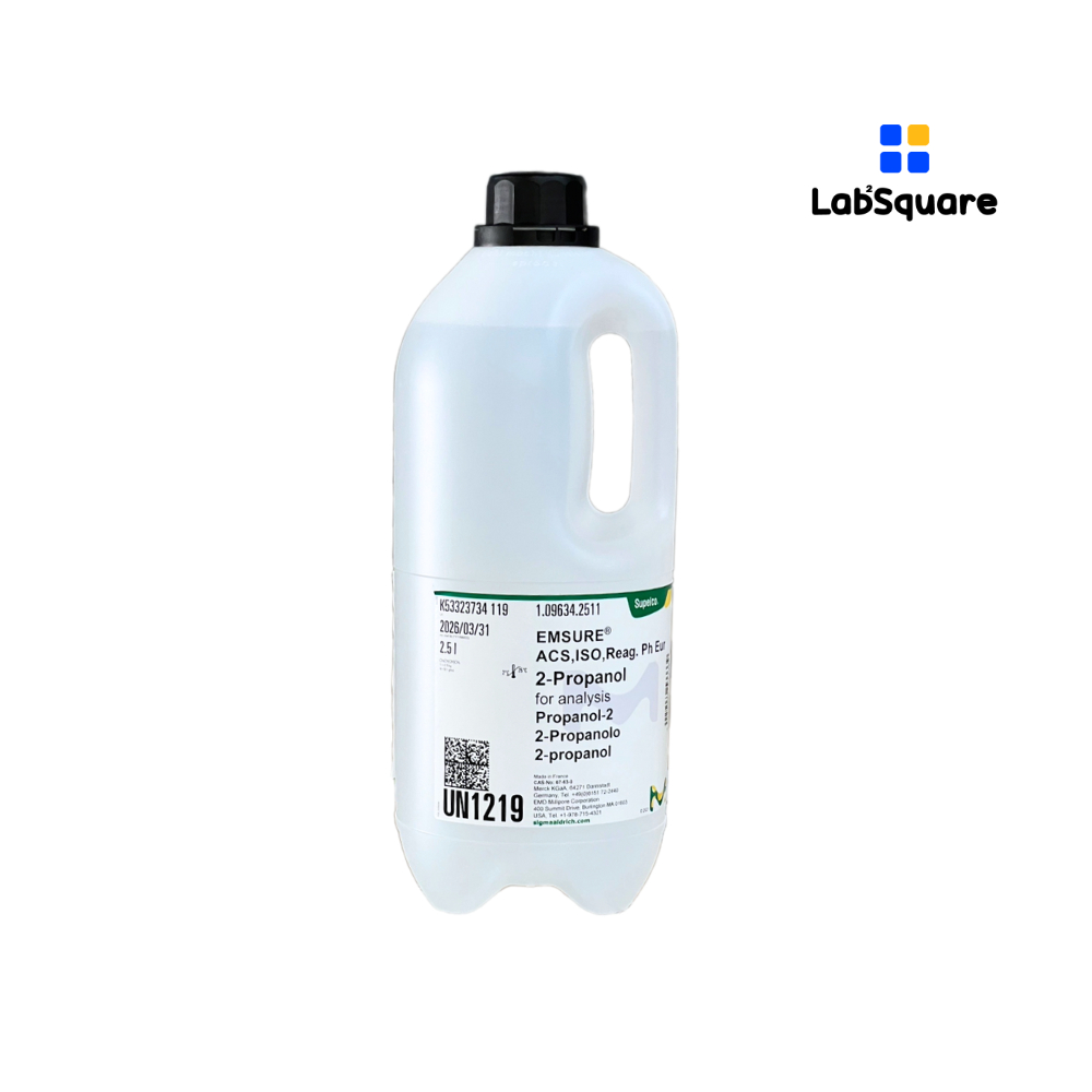 2-Propanol (IPA) 2.5L สำหรับงานวิเคราะห์ EMSURE® ACS,ISO,Reag. Ph Eur ยี่ห้อ Merck #109634 Isopropyl alcohol