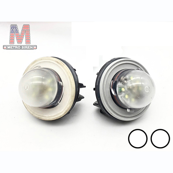 Whelen Vertex แบบเขี้ยว สีขาว ไซเรน (มือสอง - คู่)