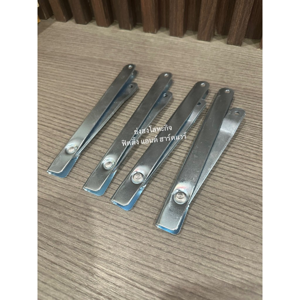 DX-71526 บานพับขาโต๊ะ บานพับ บานพับขาโต๊ะพับได้ รุ่นหนา ขนาด 8 นิ้ว ชุบซิงค์ขาว กันสนิม 4 ตัว ( ซ้าย 2 ขวา 2) - รูปที่ 2