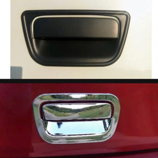 march เบ้าท้าย Nissan march สีดำ/สีโครเมียม