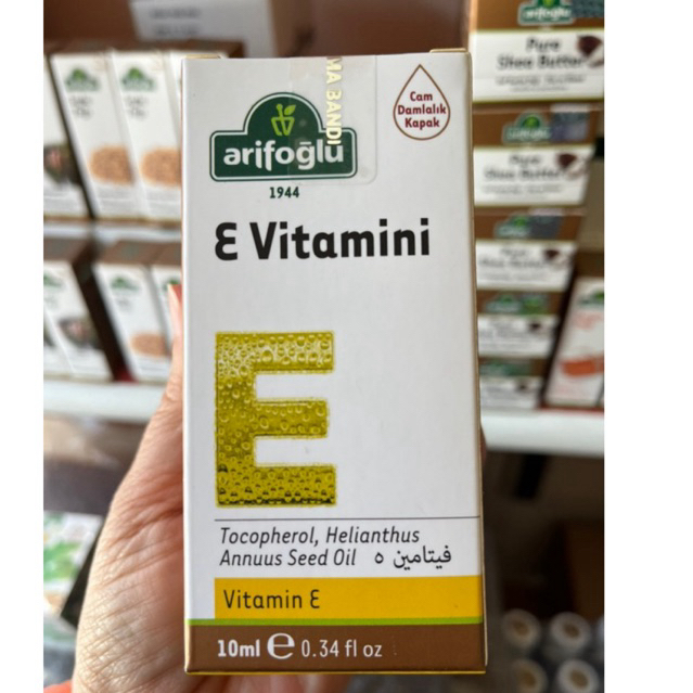วิตามิน E Oil ขนาด 10ml ใช้บำรุงเส้นผมหรือผวมน้ำมันบำรุงผิวหน้าจากตุรกี