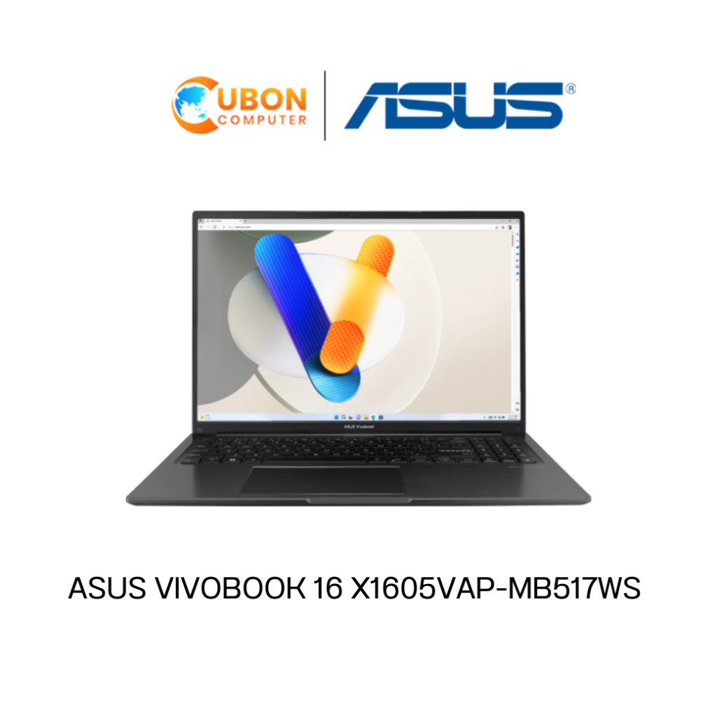 ASUS VIVOBOOK 16 X1605VAP-MB517WS NOTEBOOK โน๊ตบุ๊ค INTEL CORE 5 120U / 16GB / 1TB / WIN11+OFFICE