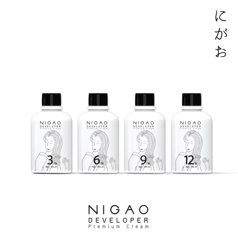 ผลิตภัณฑ์ผสมครีมย้อมผม นิกาโอะ ไฮโดรเจน ดีเวลลอปเปอร์ ครีม Nigao Hydrogen Developer Cream 3/6/9/12% 150 ml.