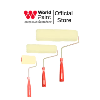 Worldpaint NUSO ลูกกลิ้งด้ามส้ม สำหรับทาสี แข็งแรง ใช้งานง่าย จับถนัดมือ