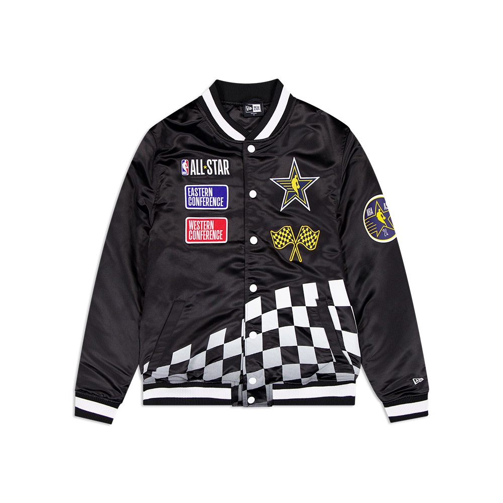 [กรอกโค้ด 15MALL99 ลด 15%] NBA NBA ALL STAR GAME EDITION 23-24 BLACK AND WHITE JACKET