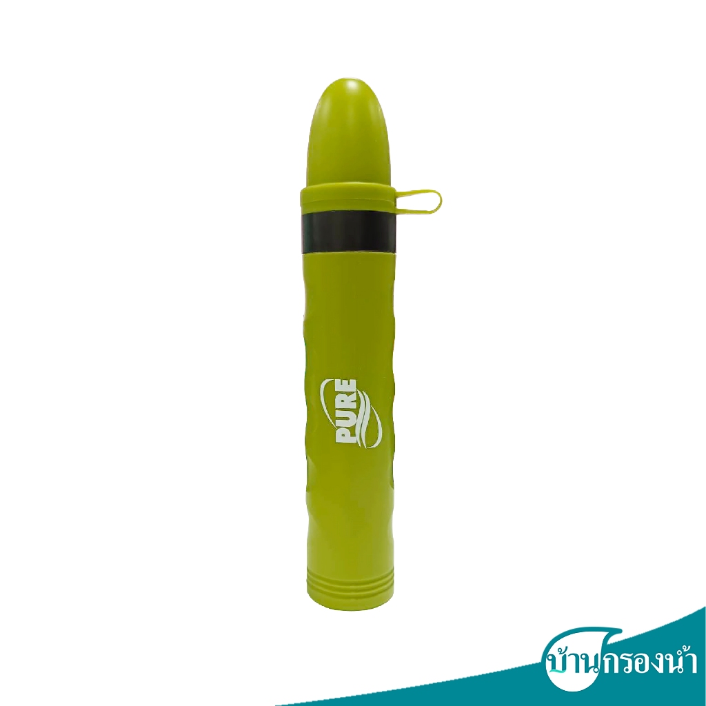 PURE Camping Life Straw เครื่องกรองน้ำดื่ม เเบบพกพา เดินป่า เครื่องกรองน้ำฉุกเฉิน