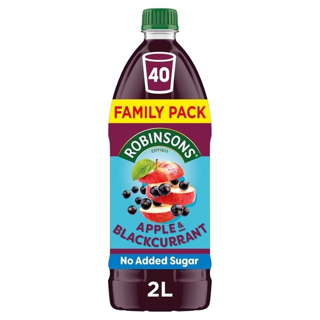 ROBINSON'S FAMILY SIZE Apple & Blackcurrant Squash Cordial 2L
