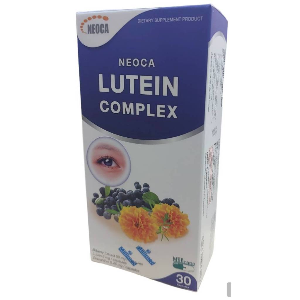 NEOCA LUTEIN COMPLEX 30 เม็ด ผลิตภัณฑ์อาหารเสริมบำรุงสายตา