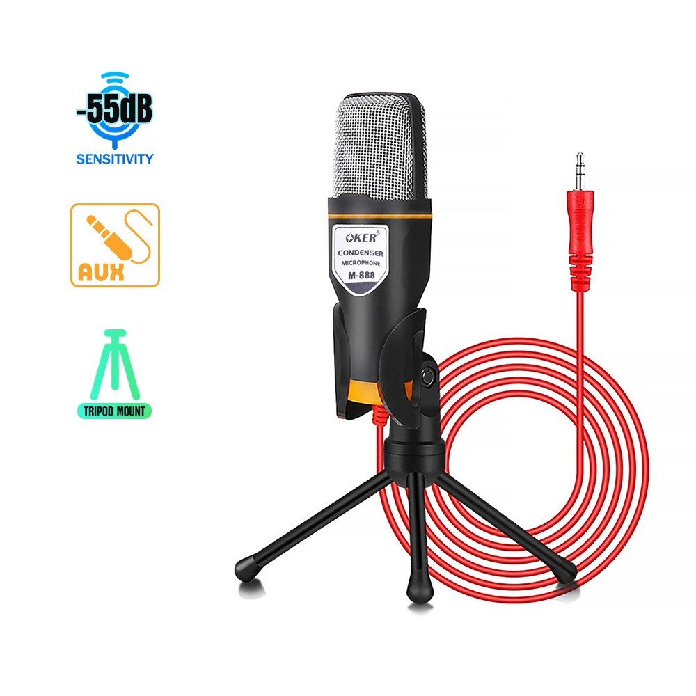 Oker ไมโครโฟน CONDENSER รุ่น M-888
