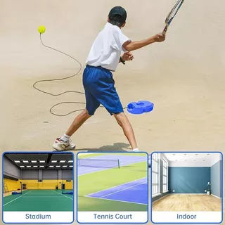 แท่นฝึกซ้อมเทนนิส Solo Tennis Trainer อุปกรณ์ฝึกเทนนิส ฝึกตีเทนนิส ซ้อมเล่นเทนนิส แบบเล่นคนเดียวได้