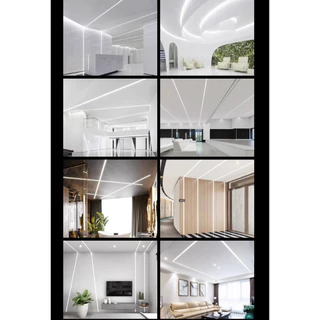 แบ่งขายเป็นเมตร/ ราคาต่อ1เมตร Silicone Channel Strip รางซิลิโคน แบบฝัง สำหรับ LED Strip Light