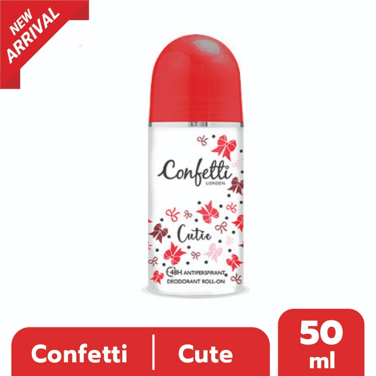 Confetti Roll On - Cutie / คอนเฟตติ โรลออน ช็อกโกแลต - คิวตี้ 50มล.