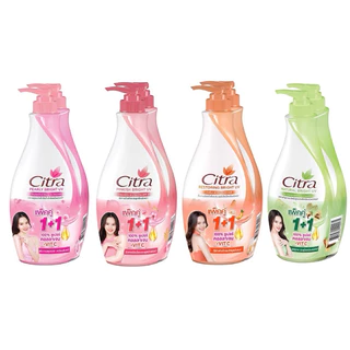 [ 1 + 1 ]🧴🎋Citra 🧴🌸ซิตร้า เพิร์ลลี่ ไบรท์ ยูวี โลชั่น 300-500 มล. แพ็ค 1+1