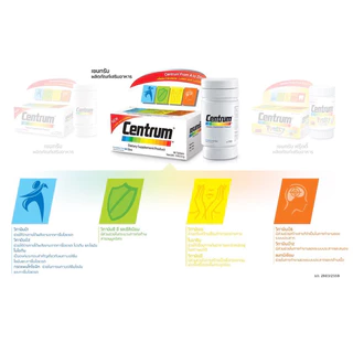 CENTRUM DIETARY SUPPLEMENT 30TABS เซนทรัม วิตามินรวมA-Zinc สูตรใหม่+(Beta Carotene Lutein and Lycopene)