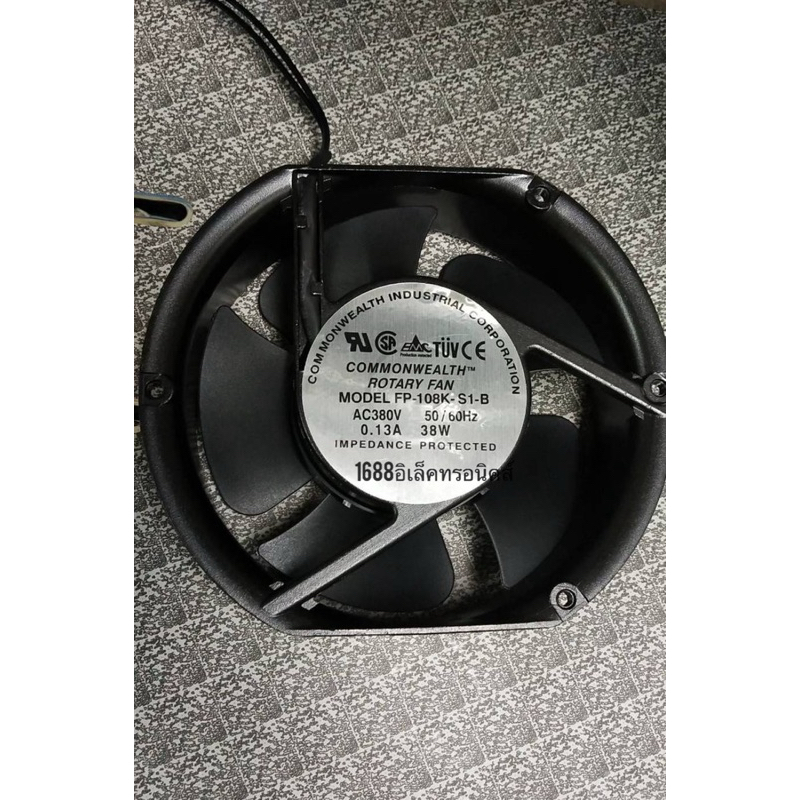 COMMONWEALTHTM ROTARY FAN MODEL FP-108K-S1-B AC380V 50/ 60Hz 0.13A 38W