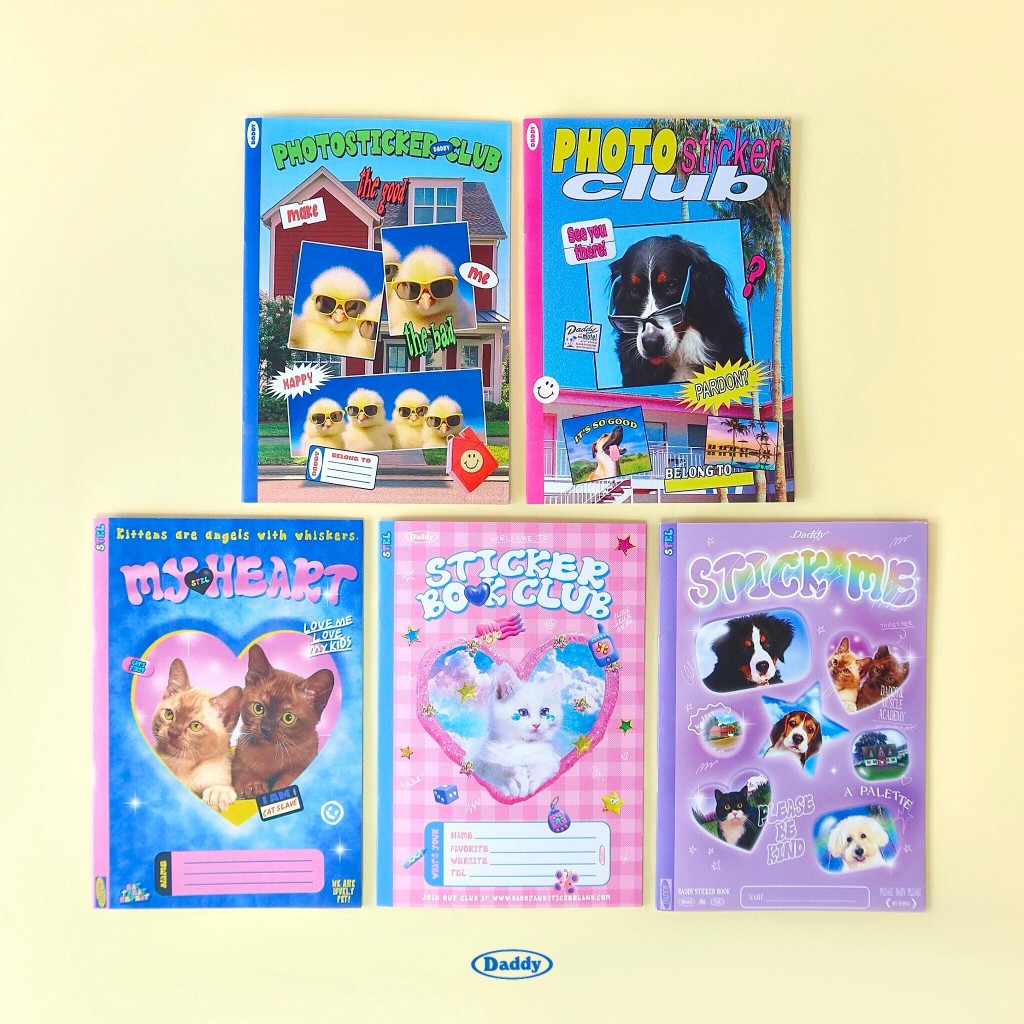 DADDY | Sticker Book สมุดสะสมสติ๊กเกอร์ Size A5