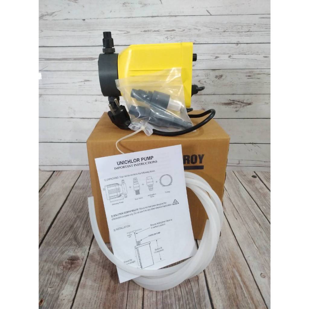 ปั๊มเคมี แบบหมุนปรับ(ธรรมดา)  Milton Roy รุ่น UC-11PVC SL.NO :58929