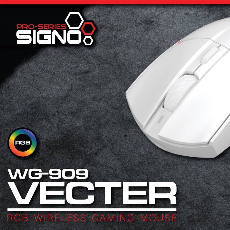 SIGNO RGB Wireless Gaming Mouse VECTER รุ่น WG-909 (เกมส์มิ่ง เมาส์)