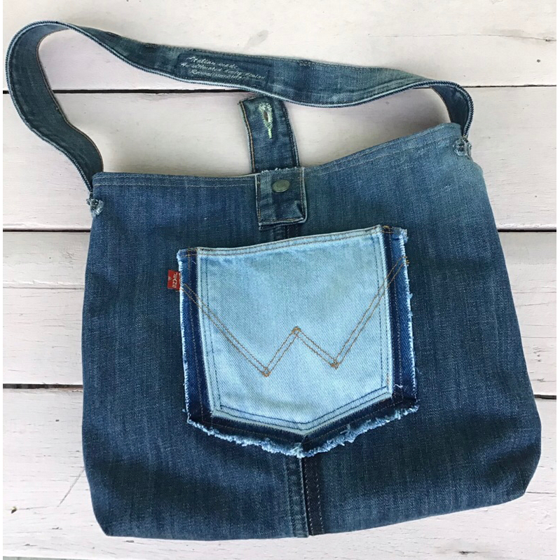 Jeans bag/กระเป๋าผ้ายีนส์