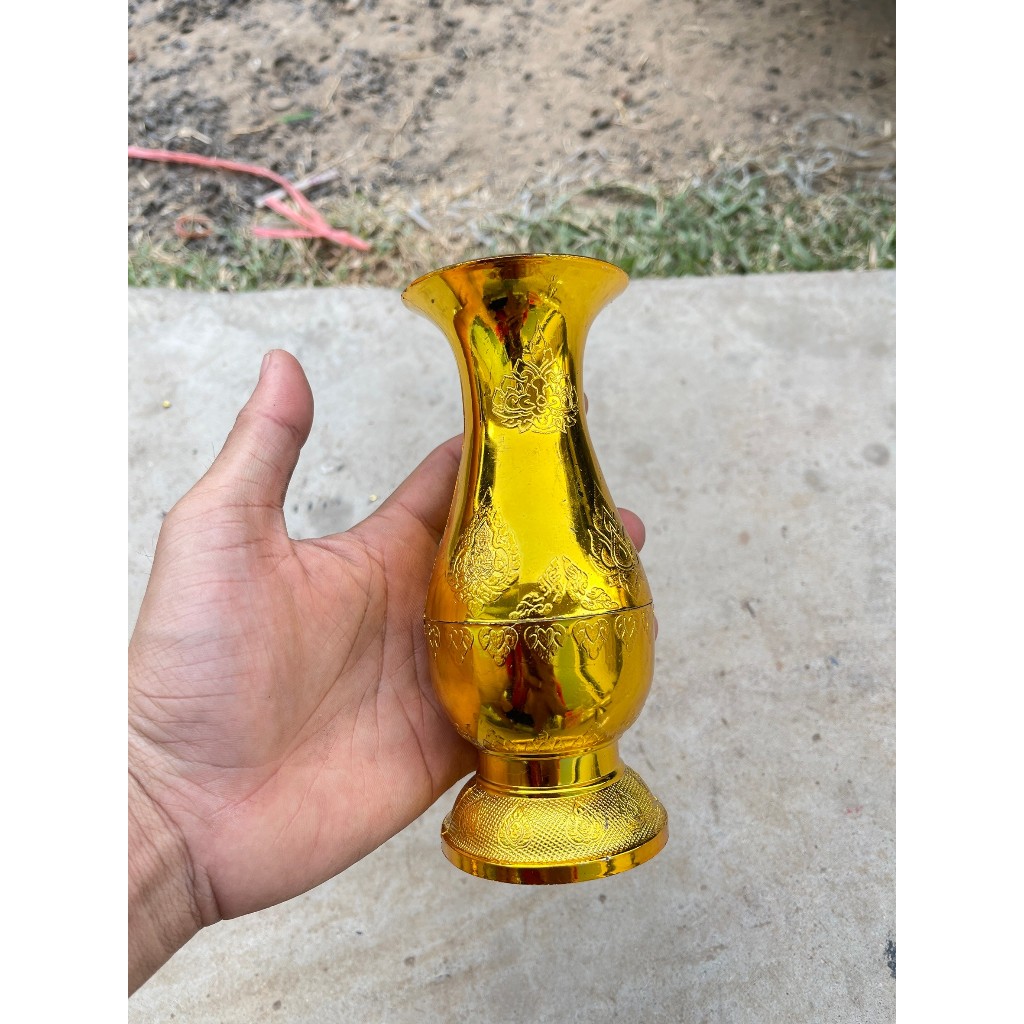 แจกัน พลาสติก เกรดA สีทอง-สีเงิน แจกันดอกไม้ - รูปที่ 2