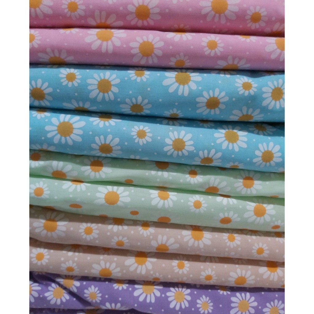 อุปกรณ์ ตกแต่งบ้าน ผ้าเมตรลายดอกเดซี่ ขนาด1.5-5เมตร กดติตามลด50% ผ้าปูปิคนิค ผ้าปูโต๊ะ ผ้าม่าน ตัดชุด ราคาถูก