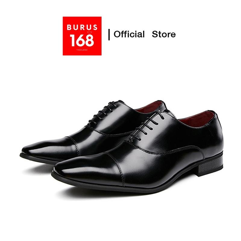 รองเท้าหนังแท้ ผู้ชาย (เย็บพื้นทุกคู่) - รุ่น Classic Oxford รุ่นยอดนิยม  รองเท้าหนังใส่ทำงาน คัทชูผู้ชาย (Size 38-45)