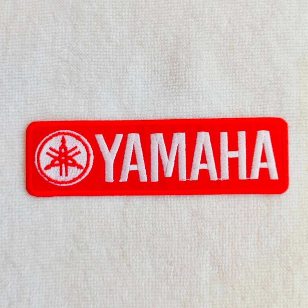 ตัวรีดติดเสื้อ อาร์มติดเสื้อ โลโก้ ตรา ยี่ห้อ มอเตอร์ไซค์ Yamaha Patch ยามาฮฺ่า ตกแต่งเสื้อผ้า สติ๊กเกอร์ติดเสื้อ DIY