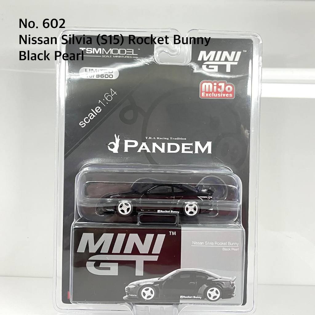 Mini GT No.602 -MJ  Nissan Silvia (S15) Rocket Bunny Black Pearl