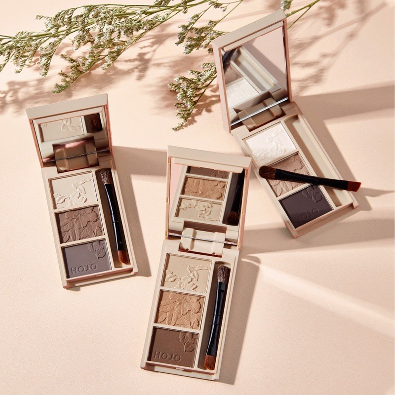 ตลับเขียนคิ้ว 3in1 คิ้วฝุ่นอัดแข็ง 3 มิติ 8113(ใหม่/แท้) แถมแปรงปัดคิ้ว สไตล์เกาหลี กันน้ำ ติดทน Eye