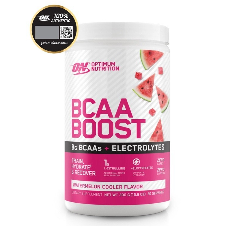 Optimum Nutrition BCAA Boost - 30 Serving, 8 Gram BCAA มีส่วนช่วยเสริมสร้างกล้ามเนื้อ