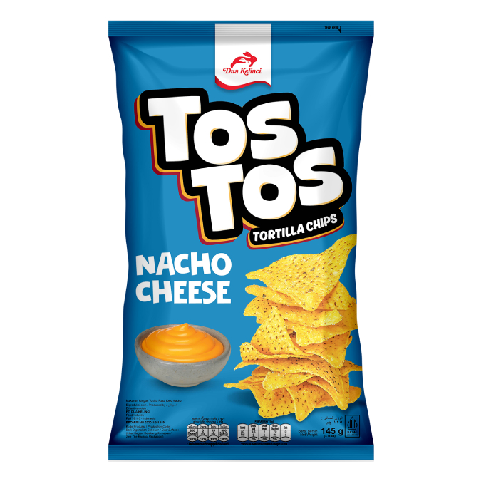 TOS TOS Tortilla Chips Nacho Cheese รสนาโชชีส 145g