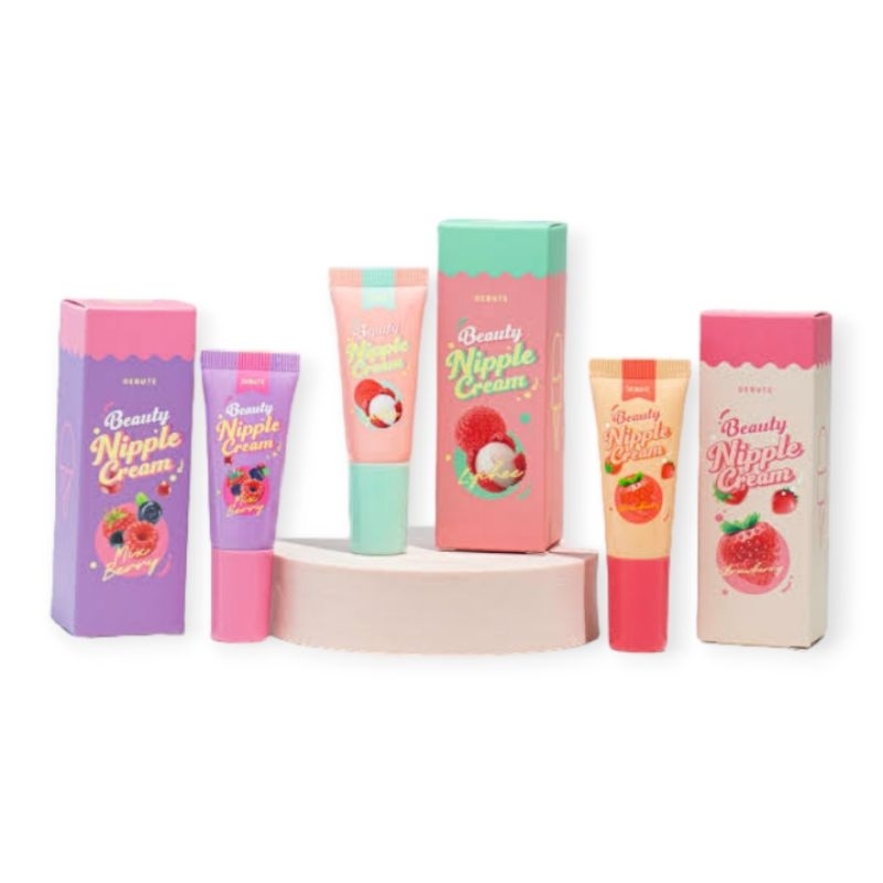 ลิปเดบิวตี้(DEBUTE) ลิปบำรุงริมฝีปากแบบหลอด Beauty nipple cream