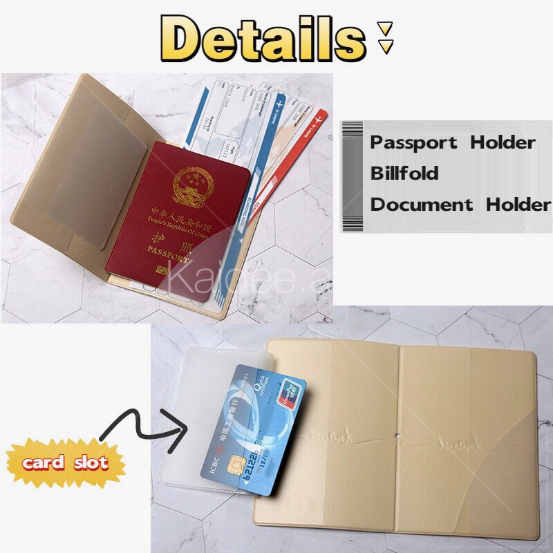 ✅ ขายดี Passport ปกพาสปอร์ต ซองใส่หนังสือเดินทาง บัตรประจําตัว บัตรเครดิต บัตรโดยสาร ลายน่ารัก