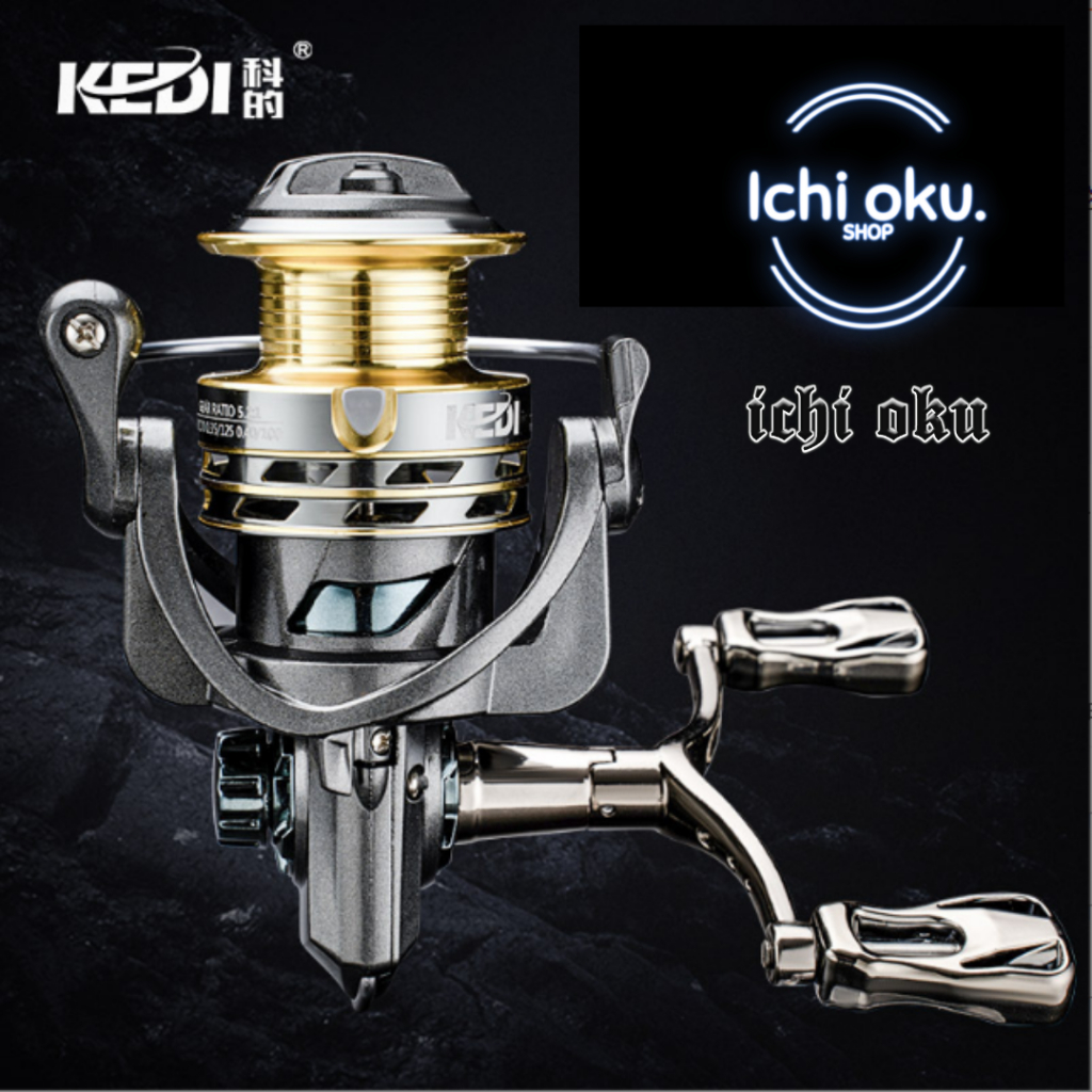 รอกสปินนิ่ง KEDI รอกสปิน แขนโยกคู่โลหะทั้งหมดออกแบบแรงขนถ่าย 8 กก รอกเบท รอก รอกตกปลา