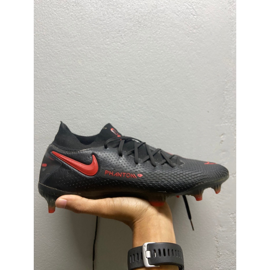 รองเท้าสตั๊ด รองเท้าฟุตบอล มือ 2 Nike Phantom GT Elite FG Black Red (size 40/250 มือสอง)