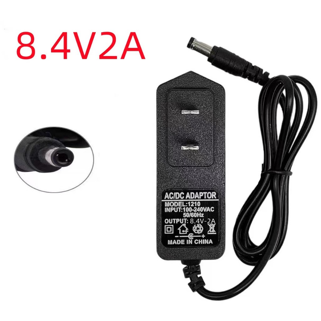 DC อะแดปเตอร์ Adapter 8.4V 2A 2000mA (DC 5.5 x 2.5MM)