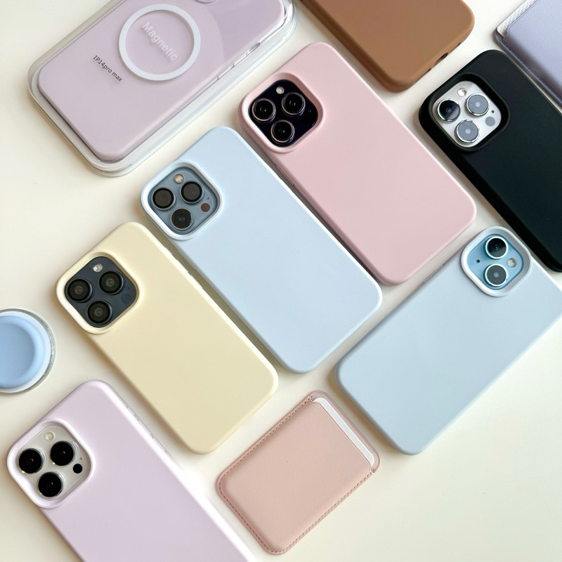 [i17]พร้อมส่ง 18โทนสี🎀 E8S23 Premium Case เคสพรีเมี่ยมซิลิโคนชาร์จไร้สาย🍋(1) เคสซิลิโคนแม่เหล็ก เคสไอโฟน สำหรับ i12-16Pm
