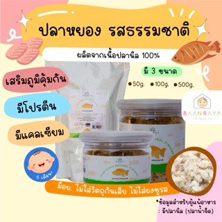 ปลาหยอง รสธรรมชาติ 50 กรัม Halal ตรา บ้านรยา อาหารเด็ก อาหาร…
