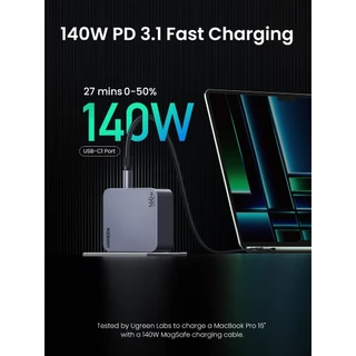 UGREEN Nexode Pro 100-160W 4-Port GaN อะแดปเตอร์ หัวชาร์จ Super Fast Charging 4in1