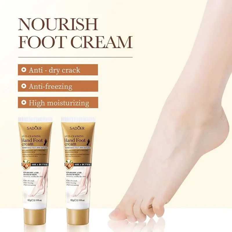 ครีมทาเท้า Sadoer Shea Butter Foot Cream 60 กรัม บำรุงผิวเท้า ผิวเนียนนุ่มชุ่มชื้น ลดผิวแตกแห้ง กลิ่นหอม N565