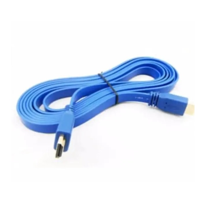 สายเอสดีเอ็มไอ เชื่อมต่อ Feonix F31 Cable สาย 2.0 Flat 3 เมตร Blue (สายแบน) ประกัน 1 ปี เอสดีเอ็มไอ 