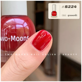 🌈ส่งจากไทย Two-moons ของแท้ ยาทาเล็บ น้ำยาทาเล็บ สีทาเล็บกึ่งเจล ขนาด10ml*1 ไม่ต้องอบ