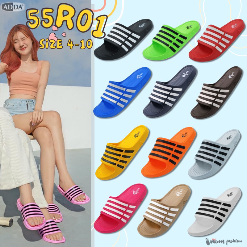เก็บเงินปลายทาง Adda 55R01 คาดขาว ไซส์ 4-6,7-10 (36-44) สอบถามได้คะ