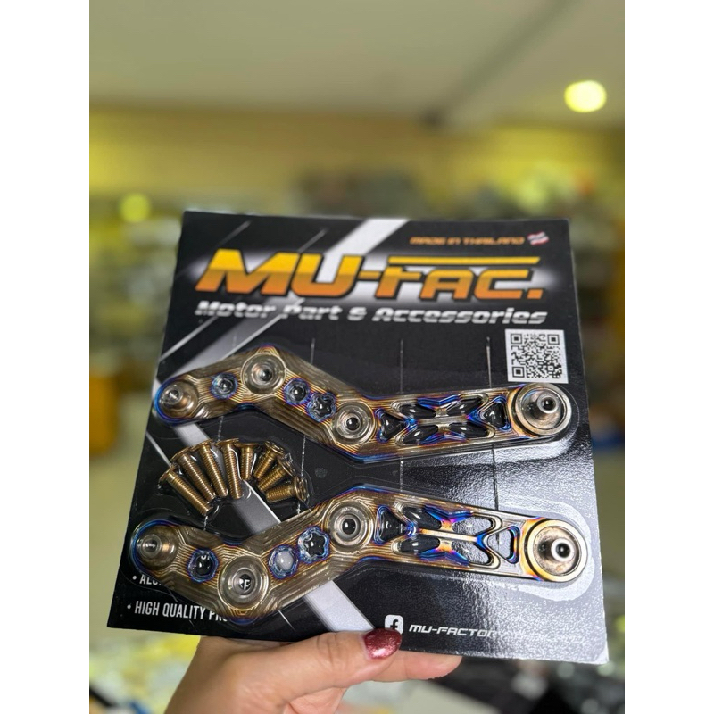 ขายึดชิวหน้า Forza 350 (ใส่ได้ทั้งตัวเก่าและใหม่) สแตนเลส304แท้ เป่าไทเท ผลิตไทย🇹🇭งานปราณีต