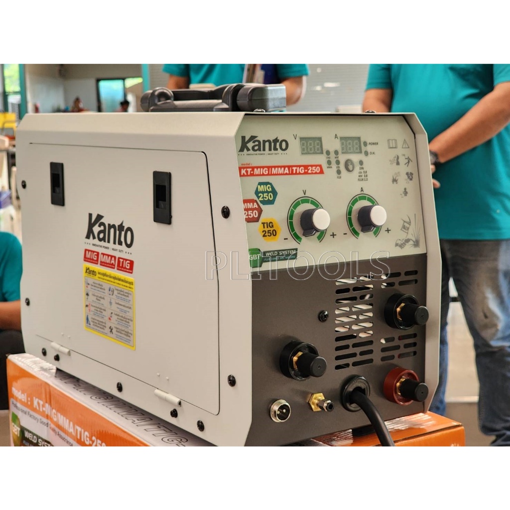 KANTO ตู้เชื่อมไฟฟ้า เครื่องเชื่อม 3 ระบบ 250 แอมป์ MIG/MMA/MIG รุ่น KT-MIG/MMA/TIG-250( ไม่ต้องใช้ก๊าซ Co2)